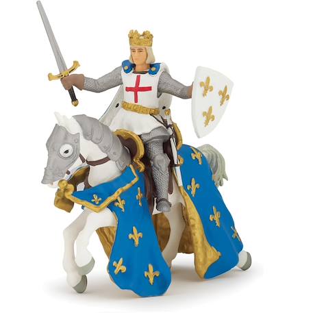 Figurine saint louis et son cheval Bleu 1 - vertbaudet enfant 