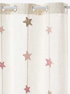 Linge de maison et décoration-Décoration-Rideau-Rideau guirlande à œillets tamisant étoiles