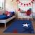 Tapis enfant tissé lyn1 star Bleu 1 - vertbaudet enfant 