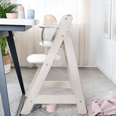Chaise haute évolutive en bois sit up flex - utilisable jusqu'à la chaise d'adolescent Anthracite+Beige délavé+Blanc+Bois naturel+Cachemire / beige+Gris+Marron+Noir 12 - vertbaudet enfant 