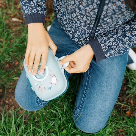Boite à goûter enfant 600ml gram Blanc/rose+Bleu capy+Bleu dino+Bleu infinity+Bleu wolf+Cannelle fox+Rose birds+Rose blush+Rose moka+Rose papercut+Vert forest+Vert natural+Vert raccoon 11 - vertbaudet enfant 