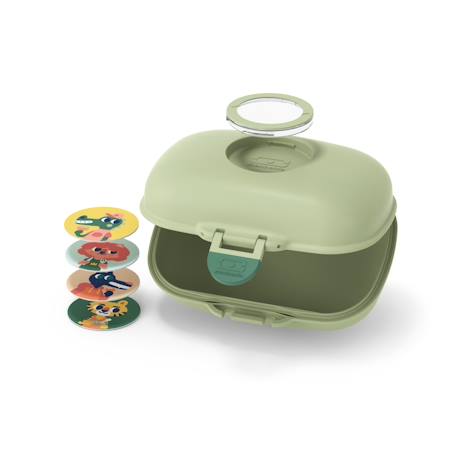 Boite à goûter enfant 600ml gram Blanc/rose+Bleu capy+Bleu dino+Bleu infinity+Bleu wolf+Cannelle fox+Rose birds+Rose blush+Rose moka+Rose papercut+Vert forest+Vert natural+Vert raccoon 59 - vertbaudet enfant 