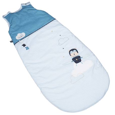 Gigoteuse bébé ouatinee en coton - lazare Blanc/bleu+Bleu foncé/bleu 4 - vertbaudet enfant 