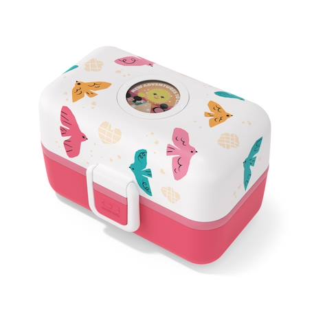 Lunch box à compartiments 800ml tresor Bleu dino+Bleu infinity+Bleu wolf+Cannelle fox+Rose birds+Rose blush+Rose papercut+Vert forest+Vert raccoon 23 - vertbaudet enfant 