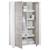 Armoire bébé 2 portes - loft Blanc+Gris/blanc 6 - vertbaudet enfant 