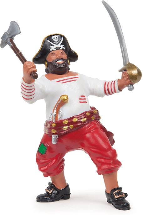 Figurine pirate à la hache Rouge 2 - vertbaudet enfant 