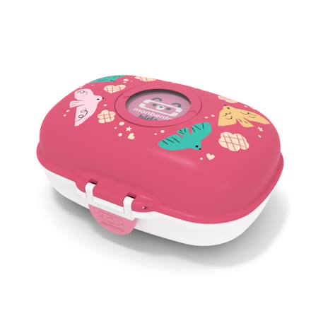 Boite à goûter enfant 600ml gram Blanc/rose+Bleu capy+Bleu dino+Bleu infinity+Bleu wolf+Cannelle fox+Rose birds+Rose blush+Rose moka+Rose papercut+Vert forest+Vert natural+Vert raccoon 34 - vertbaudet enfant 