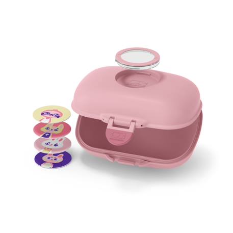 Boite à goûter enfant 600ml gram Blanc/rose+Bleu capy+Bleu dino+Bleu infinity+Bleu wolf+Cannelle fox+Rose birds+Rose blush+Rose moka+Rose papercut+Vert forest+Vert natural+Vert raccoon 41 - vertbaudet enfant 