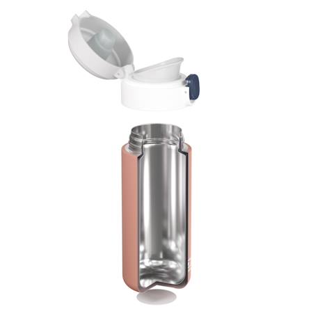 Gourde isotherme à bec verseur 360ml pop Bleu dino+Bleu infinity+Bleu wolf+Cannelle fox+Graphic papercut+Rose birds+Rose moka+Vert natural+Vert raccoon 33 - vertbaudet enfant 