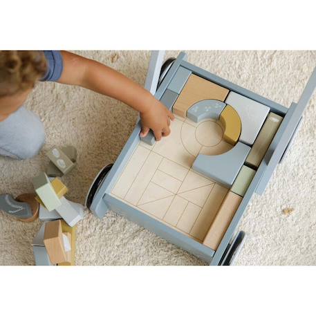 Chariot à blocs océan Bleu 2 - vertbaudet enfant 