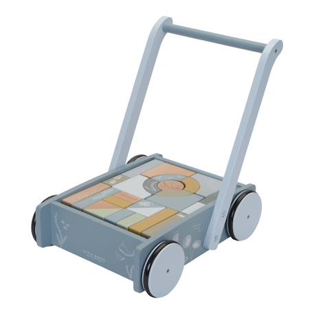 Chariot à blocs océan Bleu 1 - vertbaudet enfant 