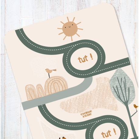 Tapis de jeu 'route' edgar le renard Multicolore 3 - vertbaudet enfant 