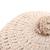 Coussin coton rond crochet lenka Ecru+Moutarde+Nude 6 - vertbaudet enfant 