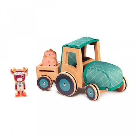 Tracteur rosalie Vert 1 - vertbaudet enfant 