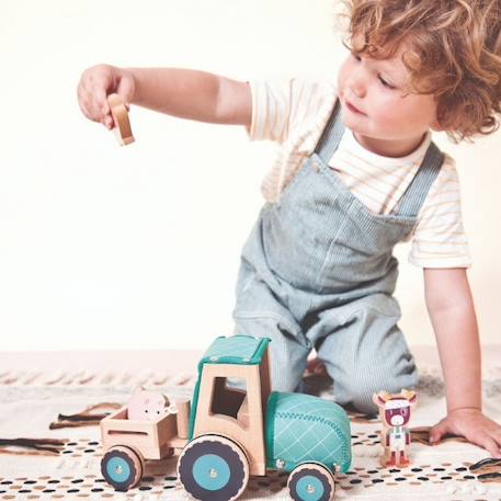 Tracteur rosalie Vert 2 - vertbaudet enfant 