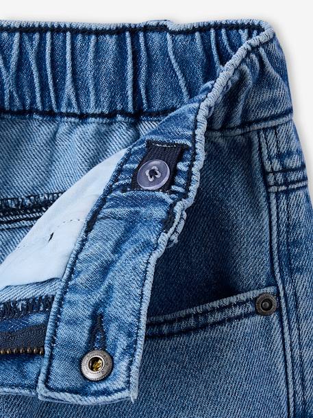 Jean garçon loose battle denim bleached+denim gris 6 - vertbaudet enfant 