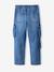 Jean garçon loose battle denim bleached+denim gris 4 - vertbaudet enfant 