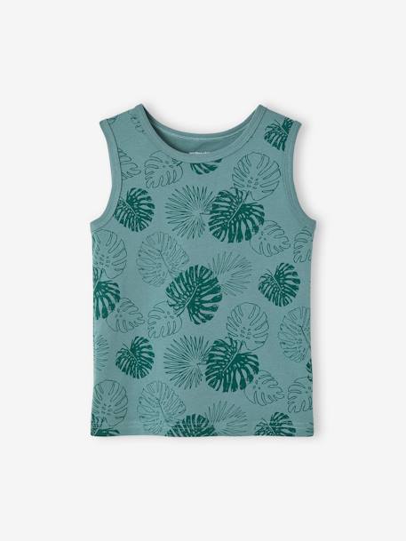 Débardeur motifs surf garçon blanc imprimé+vert 6 - vertbaudet enfant 
