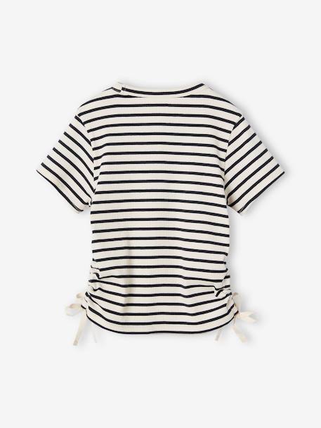 Lot 2 tee-shirts à liens coulissants fille violet 6 - vertbaudet enfant 