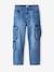 Jean garçon loose battle denim bleached+denim gris 3 - vertbaudet enfant 