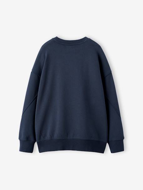 Sweat loose effet délavé noir 2 - vertbaudet enfant 