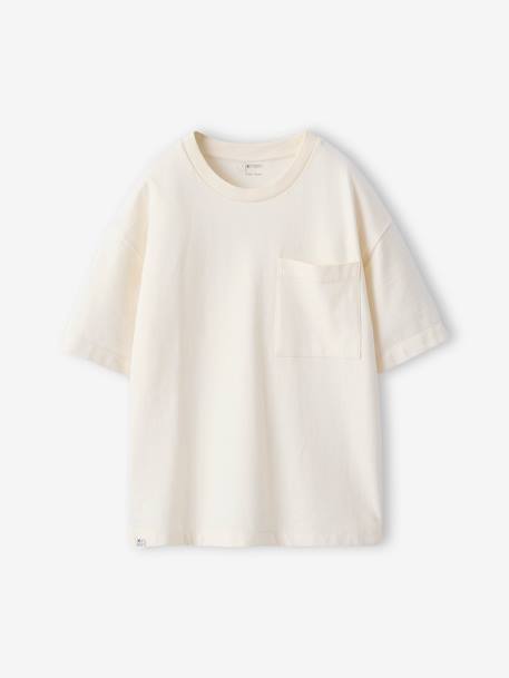T-shirt garçon oversize écru 2 - vertbaudet enfant 