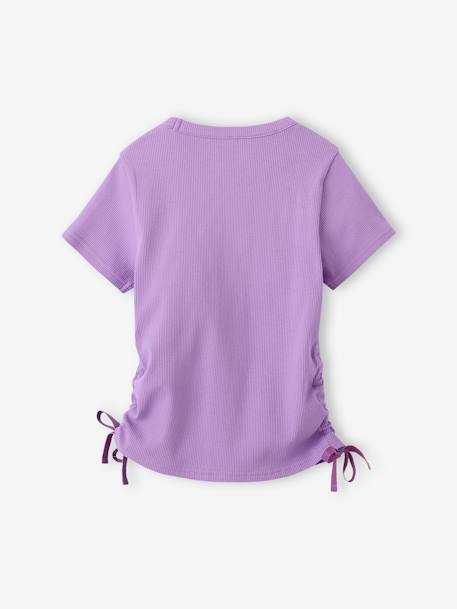 Lot 2 tee-shirts à liens coulissants fille violet 5 - vertbaudet enfant 