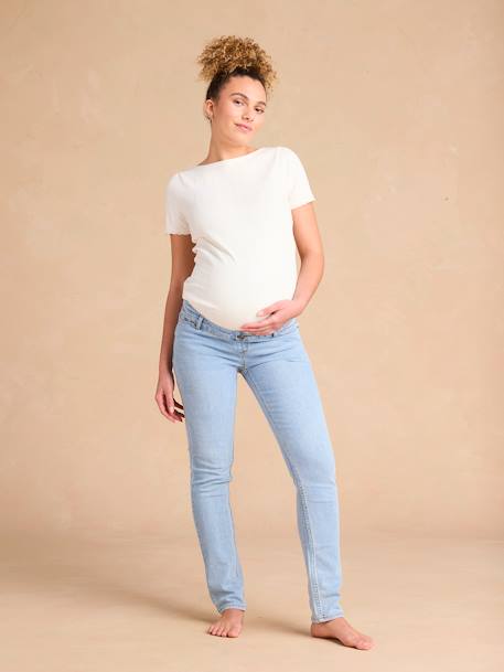 Jean de grossesse slim denim bleached+denim brut+denim gris 1 - vertbaudet enfant 