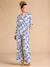 Pantalon de grossesse large imprimé fleurs avec bandeau bleu roi 1 - vertbaudet enfant 