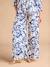 Pantalon de grossesse large imprimé fleurs avec bandeau bleu roi 2 - vertbaudet enfant 