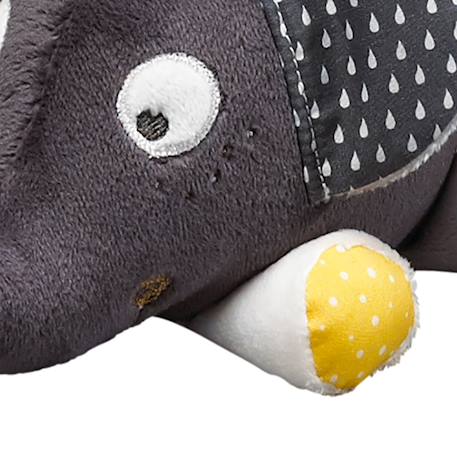 Peluche mini musical eléphant en velours - babyfan Gris 2 - vertbaudet enfant 