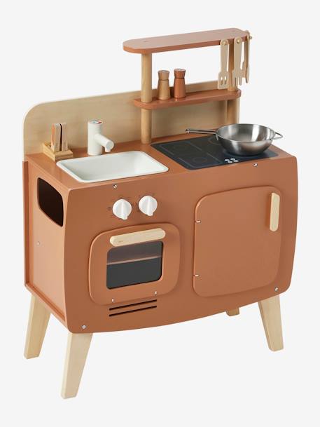 Cuisine en bois FSC® design caramel+vert 5 - vertbaudet enfant 