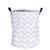 Panière de rangement tissu en coton - hello Blanc 1 - vertbaudet enfant 
