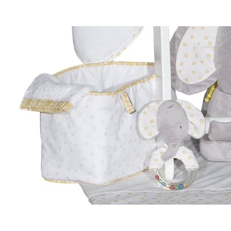Paniere tissu en coton - eli & zeli Blanc 2 - vertbaudet enfant 