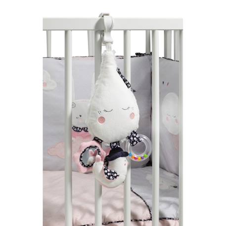 Jouet d'activités avec pinces en velours - miss fleur de lune Blanc 2 - vertbaudet enfant 