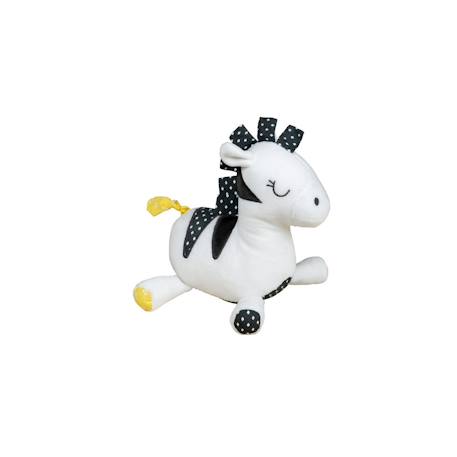 Doudou en velours - pluche et pompon Blanc 2 - vertbaudet enfant 