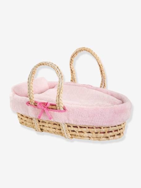 Ensemble couffin peluche pour poupon 36/42 cm rose 2 - vertbaudet enfant 