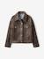 Veste fille oversize motif léopard beige 4 - vertbaudet enfant 