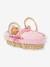 Ensemble couffin peluche pour poupon 36/42 cm rose 1 - vertbaudet enfant 