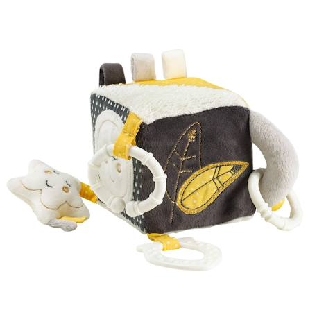 Cube d'activités bébé en velours - babyfan Gris 3 - vertbaudet enfant 