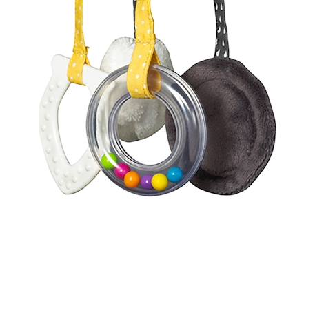 Jouet d'activités enfant eléphant en velours - babyfan Gris 2 - vertbaudet enfant 