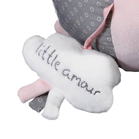 Balle d'activité bébé en velours - lilibelle Rose 3 - vertbaudet enfant 