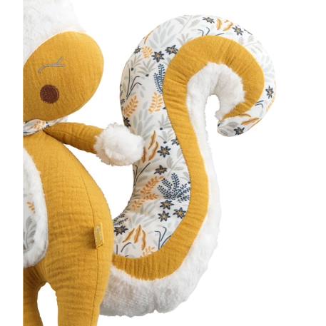 Doudou écureuil en velours - promenons nous Jaune foncé 2 - vertbaudet enfant 