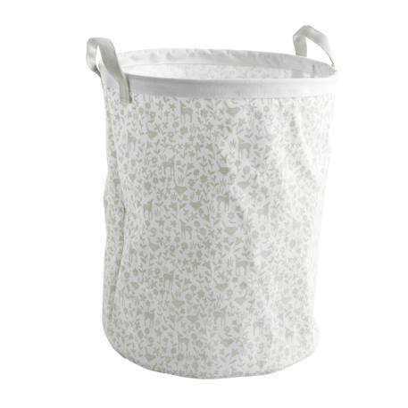 Panier de rangement en coton - promenons nous Blanc 1 - vertbaudet enfant 