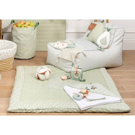 Grand tapis de sol en lin - botanica Vert tilleul 5 - vertbaudet enfant 