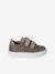Baskets enfant fille cuir à scratchs beige imprimé+or 2 - vertbaudet enfant 