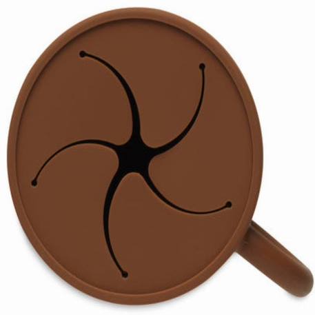 Gobelet à goûter avec couvercle en silicone Beige+Bleu+Gris+Marron 21 - vertbaudet enfant 