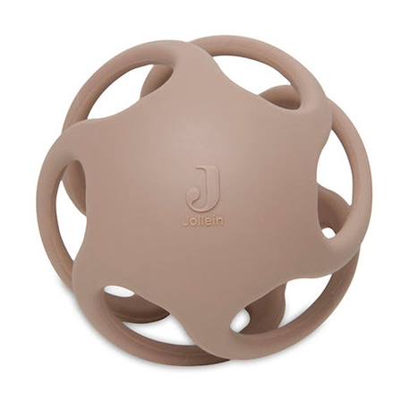 Anneau de dentition balle en silicone Bleu+Gris+Marron 12 - vertbaudet enfant 