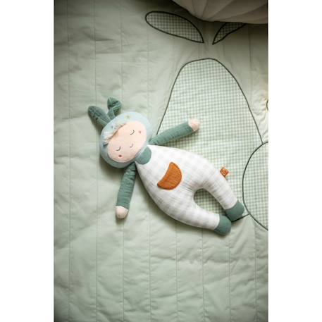 Doudou jardinier en coton - botanica Vert tilleul 2 - vertbaudet enfant 