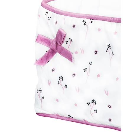 Paniere tissu en coton - chapaillettes Blanc 2 - vertbaudet enfant 